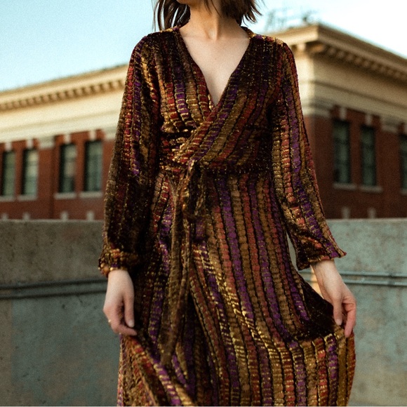 LPA- Revolve -Dress 70 in Dotty Velvet - Picture 5 of 6